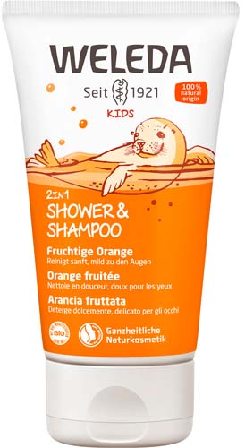 Kids Shower and Shampoo 2in1 fruchtige Orange