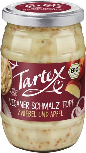 Veganer Schmalz Topf Zwiebel