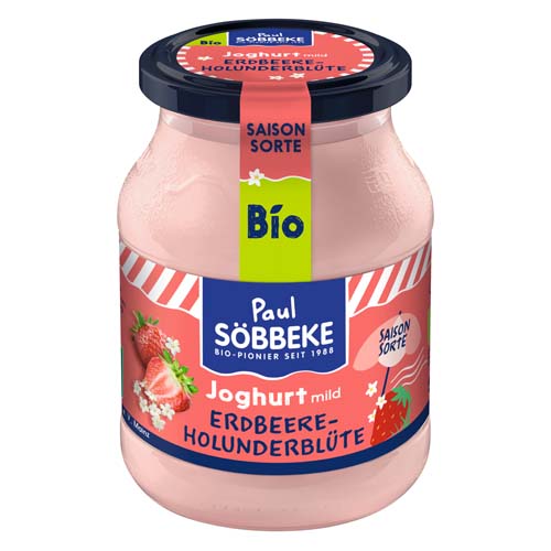 Joghurt Erdbeer-Holunderblüte