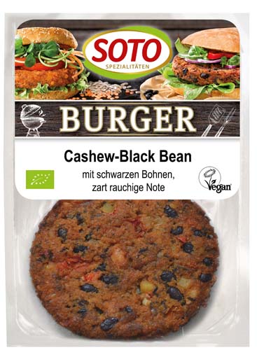 Cashew-Black Bean Burger